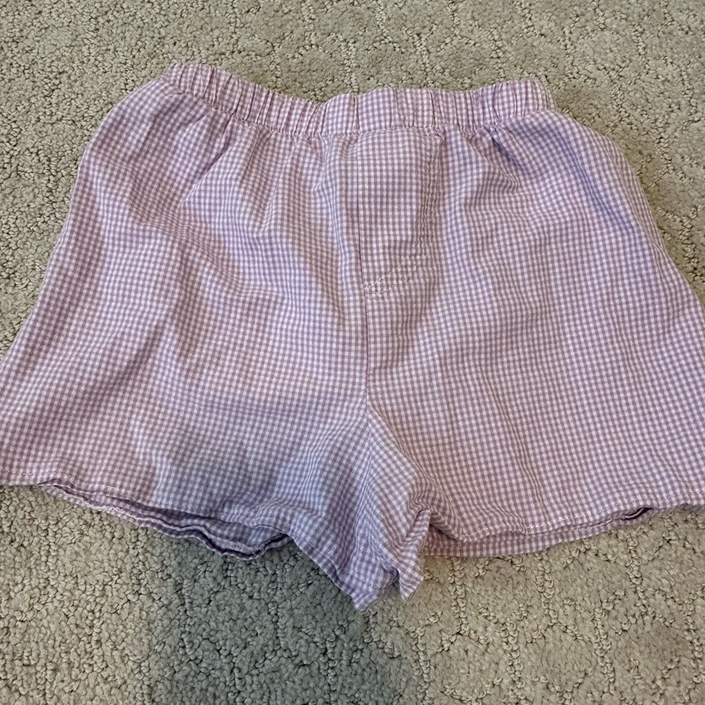 Lavender Gingham Shorts